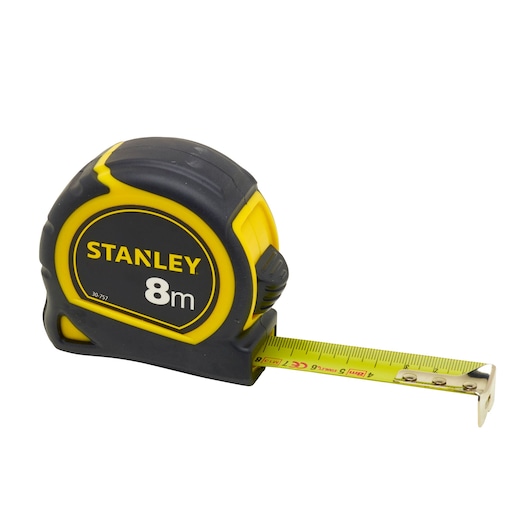 STANLEY TAPE WHITE BACKGROUND VIEW