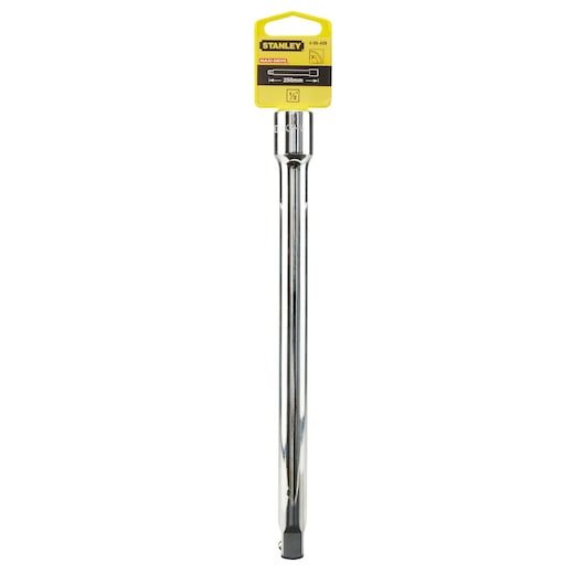 Photo of STANLEY 4-86-408 chrome extension bar, 250mm, hand tool, front view on white background.
