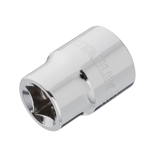 DRIVE SOCKET 1/2" 21mm STANLEY  white background ANGLE