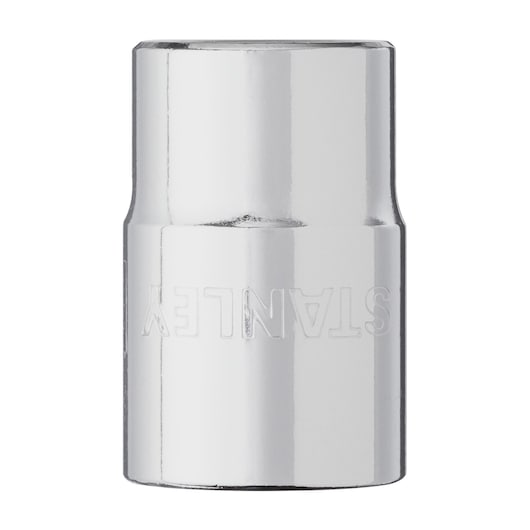 DRIVE SOCKET 1/2" 18mm STANLEY  white background FRONT