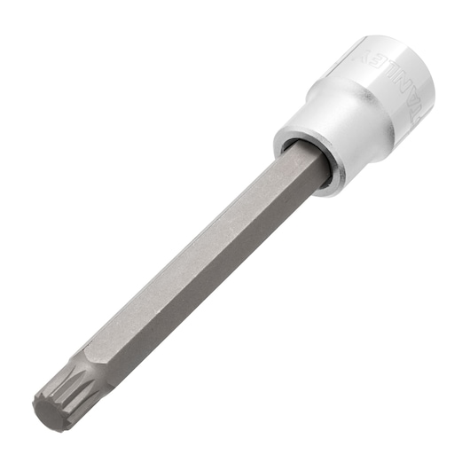 STANLEY 4-92-541 socket bit, gray metal, photographed at angle on white background, hand tool accessory.