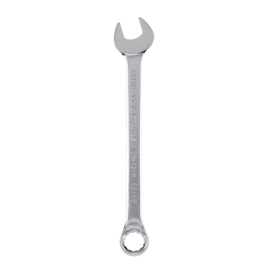 INDIVIDUAL COMBINATION WRENCH ON WHITE BACKGROUND FRONT VIEW