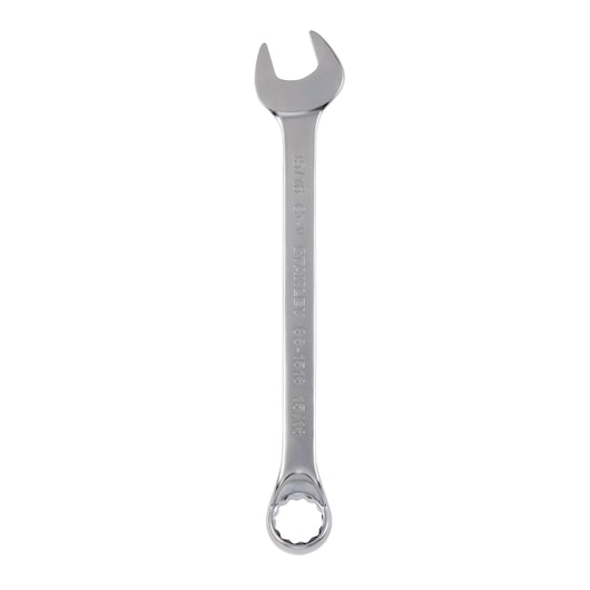 INDIVIDUAL COMBINATION WRENCH ON WHITE BACKGROUND FRONT VIEW
