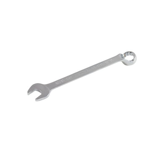 INDIVIDUAL COMBINATION WRENCH ON WHITE BACKGROUND FRONT LATERAL VIEW