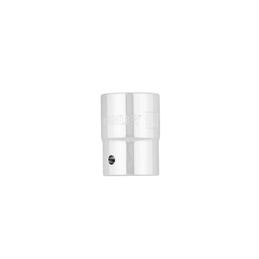 STANLEY 89-666 chrome socket, front angle, single socket tool on white background.