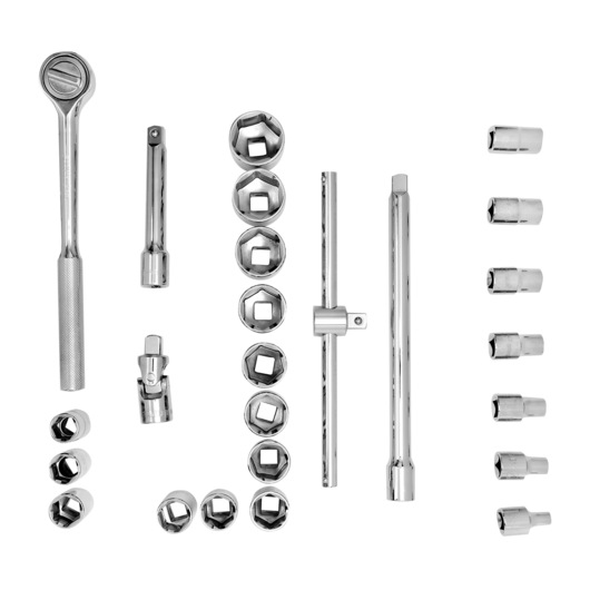 STANLEY 1/2" ROUND HEAD RATCHET SET 24 PCS"
