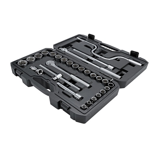 STANLEY 1/2" ROUND HEAD RATCHET SET 28 PCS"